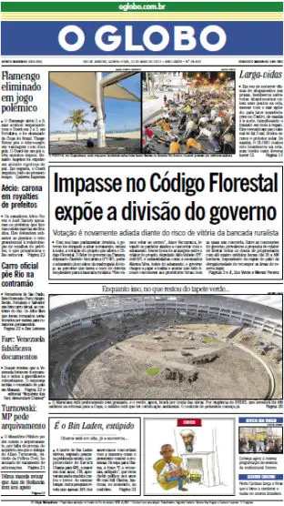 Jornal O Globo - 12 de maio de 2011