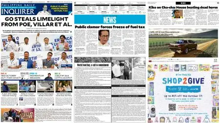 Philippine Daily Inquirer – October 16, 2018