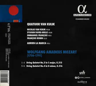 Quatuor Van Kuijk, Adrien La Marca - Wolfgang Amadeus Mozart: String Quintets K. 515 & 516 (2020)