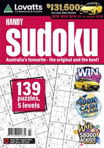 Lovatts Handy Sudoku - August 2025