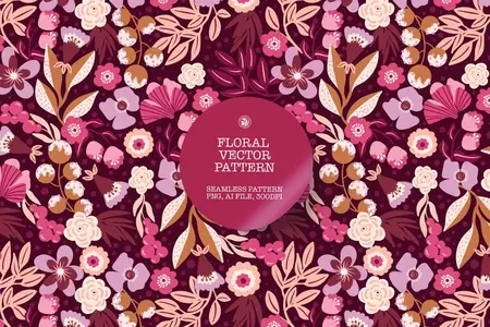 EE - Vector Flowers  Pattern GJVF3GP