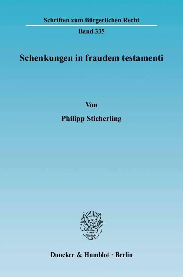 Schenkungen in fraudem testamenti: Zur analogen Anwendbarkeit der §§ 2287, 2288 BGB beim gemeinschaftlichen Testament. Zugleich