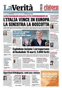 La Verita - 18 Settembre 2024