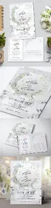 White Wedding Invitation 17494640