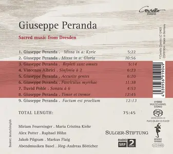 Jörg-Andreas Bötticher, Abendmusiken Basel - Giuseppe Peranda: Sacred Music from Dresden (2019)