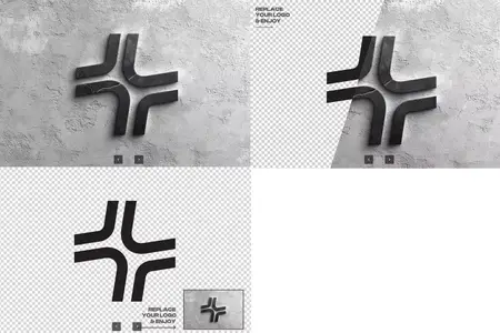 EE - Metal Embossed Logo Mockup Template HNNSVHQ