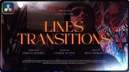Line Transitions For Davinci Resolve UH69SMU