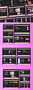 Black Pink Gradient Agency Services PPT WKN4WYN
