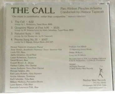 Horace Tapscott Conducting The Pan-Afrikan Peoples Arkestra - The Call (1978/2012)