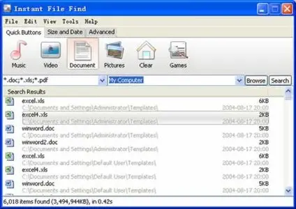 PopuSoft Instant File Find v1.8.5