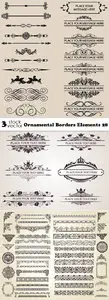 Vectors - Ornamental Borders Elements 28