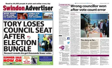 Swindon Advertiser – August 07, 2019