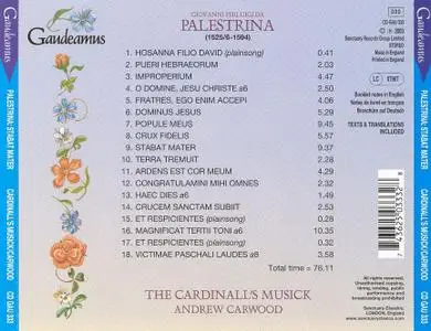 Andrew Carwood, The Cardinall’s Musick - Palestrina: Stabat Mater (2003)