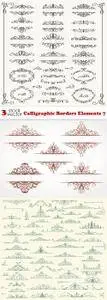 Vectors - Calligraphic Borders Elements 7