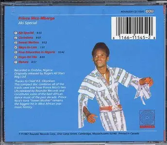 Prince Nico Mbarga - Aki Special (1987) {Rounder} **[RE-UP]**