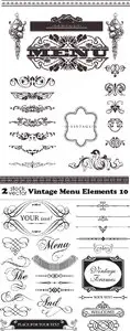 Vectors - Vintage Menu Elements 10