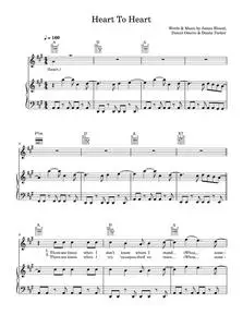 Heart to heart - James Blunt (Piano-Vocal-Guitar (Piano Accompaniment))