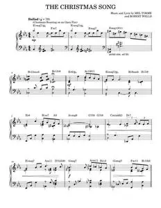 The Christmas Song (Chestnuts Roasting On An Open Fire) [Jazz version] (arr. Brent Edstrom) - Mel To (Piano Solo)