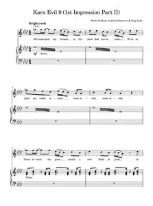 Karn evil 9 - Emerson, Lake & Palmer (Piano-Vocal-Guitar (Piano Accompaniment))