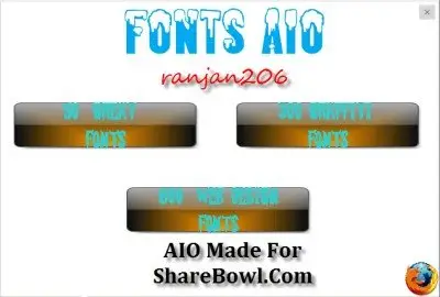 Fonts AiO 1000 in 1