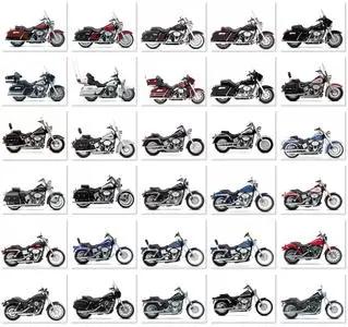 Bikes Harley Davidson in White Background Wallpapers