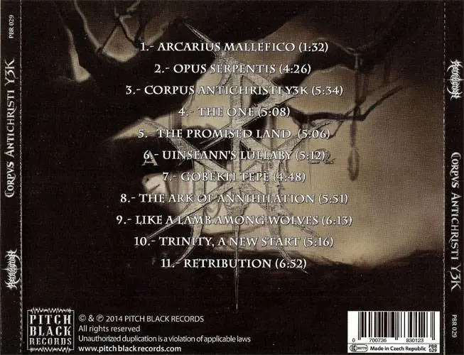 Retribution - Corpus Antichristi Y3K (2014) {Pitch Black}