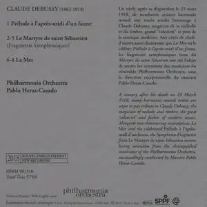 Philharmonia Orchestra, Pablo Heras-Casado - Debussy: La Mer, Le Martyre de Saint Sébastien (2018)