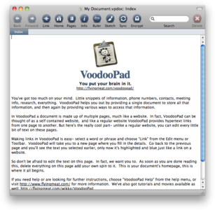 Flying Meat VoodooPad v4.3.5 Mac OS X