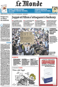 Le Monde du Vendredi, 03. Octobre 2014