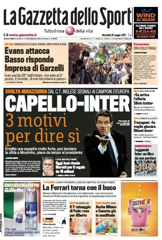 La Gazzetta dello Sport (26-05-10)