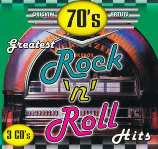 Various Artists - Greatest Rock'N'Roll Hits of 70's (3CD, 1998)