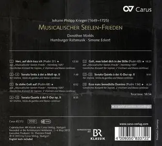 Dorothee Mields, Simone Eckert, Hamburger Ratsmusik - Johann Philipp Krieger: Musicalischer Seelen-Frieden (2013)