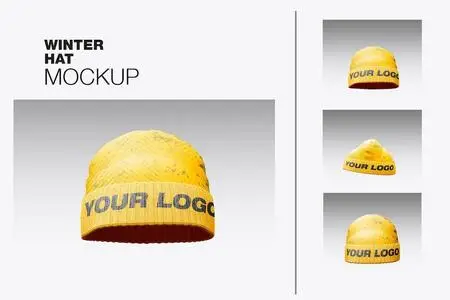 Winter Hat Mockup QDAG7JH