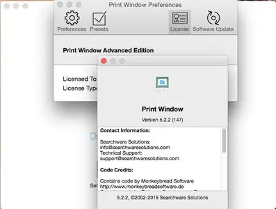 Print Window Advanced 5.2.2 Mac OS X
