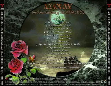 Blackmore's Night - All For One ~The Finest Collection Of Blackmore's Night~ (2004) [Japanese Ed.] Re-up
