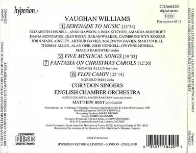 Matthew Best, English Chamber Orchestra - Vaughan Williams: Serenade To Music, Flos Campi, Mystical Songs (1990)