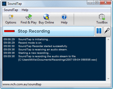 NCH SoundTap Streaming Audio Recorder 3.0