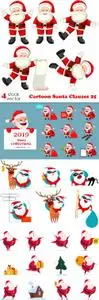 Vectors - Cartoon Santa Clauses 25