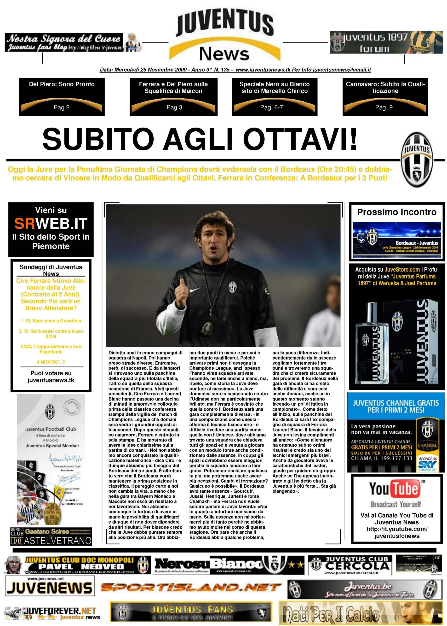 Juventus News 25.11.2009