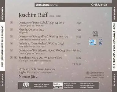 L'Orchestre de la Suisse Romande, Neeme Järvi - Joachim Raff: Orchestral Works, Vol. 2 (2014)