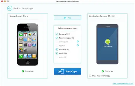 Wondershare MobileTrans 4.4.0