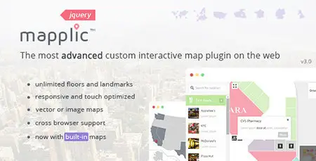 CodeCanyon - Mapplic v3.0 - Custom Interactive Map jQuery Plugin