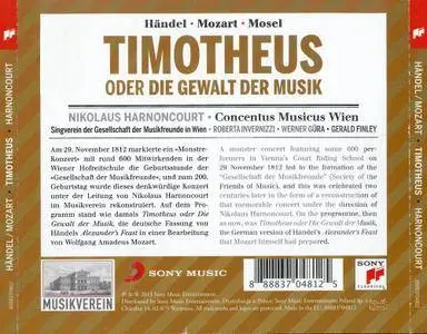 Concentus Musicus Wien, Nikolaus Harnoncourt – Handel, Mozart, Mosel: Timotheus oder die Gewalt der Musik (2013)
