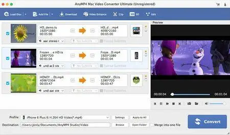AnyMP4 Mac Video Converter Ultimate 7.0.22 for MacOSX