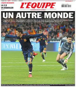 L'Equipe du Jeudi 4 mars 2010