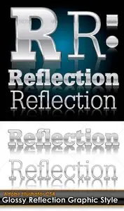 GraphicRiver Glossy Reflection Illustrator Graphic Style