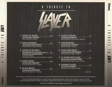 VA - A Tribute To Slayer (2016)