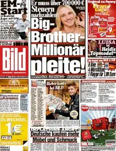 Bild Zeitung vom 08 Juni 2012