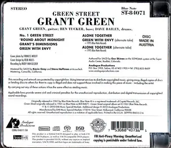 Grant Green - Green Street (2010) {Analogue Productions}