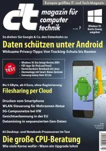 c't Magazin Nr.7 - 14 März 2020